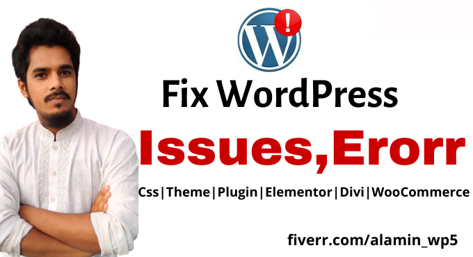 alamin_wp5's tweet photo. fix WordPress errors, any WordPress issues fix in 5 hours on Fiverr https://t.co/xwyYxtoUJu
#Fiverr #WordPress #wordpresswebsite #wordpressdeveloper #fixissue #elementor
#woocommerce https://t.co/Bl5FAy1JiB