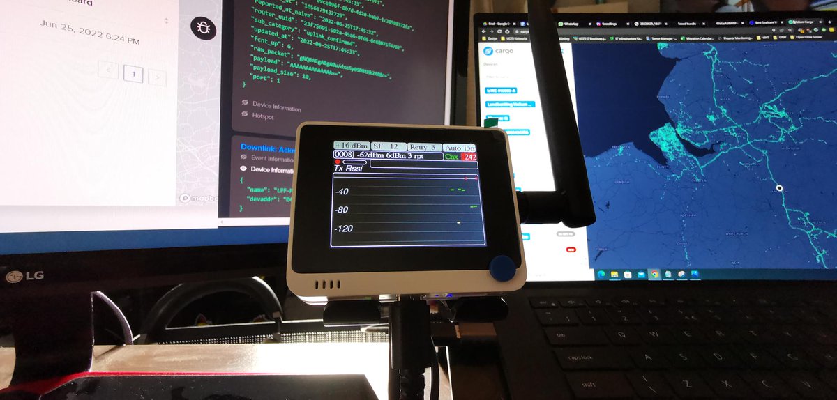 sensecapmx's tweet photo. Community member in the UK using his #WioLoRaWANFieldTester to map the @helium Network. #ThePeoplesNetwork
👉Plug n Play #LongFi Network Monitor: https://t.co/j2OVCxiGrP cc: @seeedstudio @disk_91 https://t.co/3rdwqHSUBe