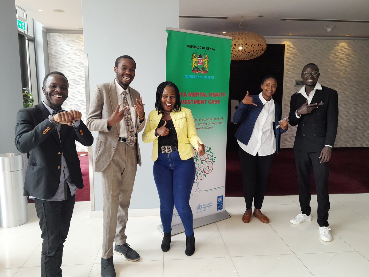 Happy to have been part of the launch of the Mental Health Investment Case by @MOH_Kenya @MOHmentalhealth and also hanging out with these amazing people @MiziziAfriqa @citiesRISE