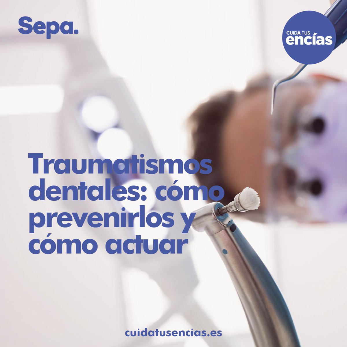 La frecuencia de los traumatismos dentales es relativamente alta en jóvenes y niños, sobre todo en momentos de ocio y juegos como el verano, en adultos se asocia a la práctica de ciertos deportes. Visita cuidatusencias.es #saludoral #dientes #encías #periodoncia