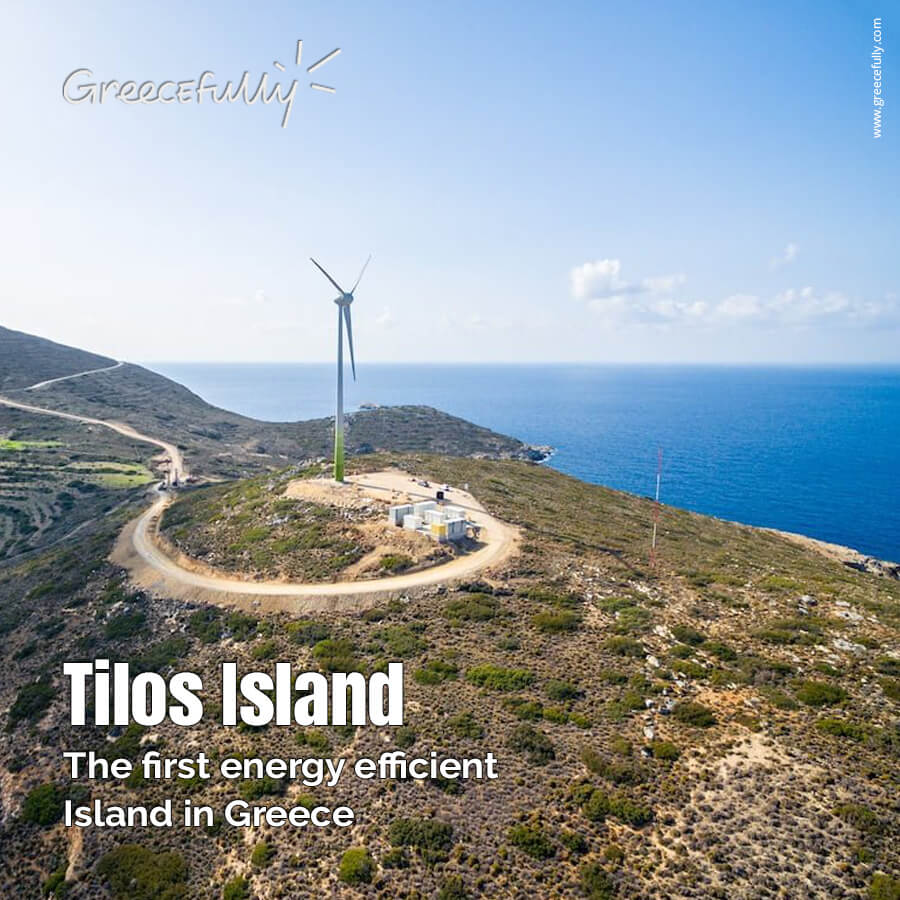 GreecefullyCom's tweet photo. Tilos, the First all green island in the Mediterranean.  
https://t.co/d7htIFGSZQ  
The beautiful Greek island of Tilos in the Dodecanese archipelago is now the pioneer in renewable energy and has become energy self-sufficient, thanks to EU funding. https://t.co/UbQaWCvZtC