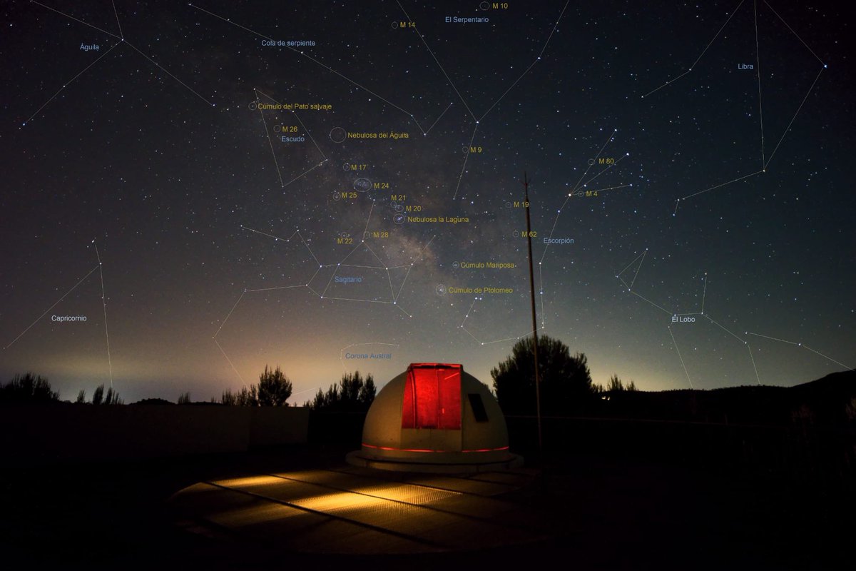 La Vía Láctea del sábado pasado desde la Terraza del Observatorio Cabezo de la Jara. Puerto Lumbreras. Murcia. Imagen de 15” con SONY  a7, sin telescopio. <a href="/PepiRGP/">Pπ</a> <a href="/AMReyesGar/">Sensi De Los Reyes</a> <a href="/PabloSantosSanz/">Pablo Santos Sanz</a> <a href="/CulturaMurcia/">Cultura de Murcia</a>