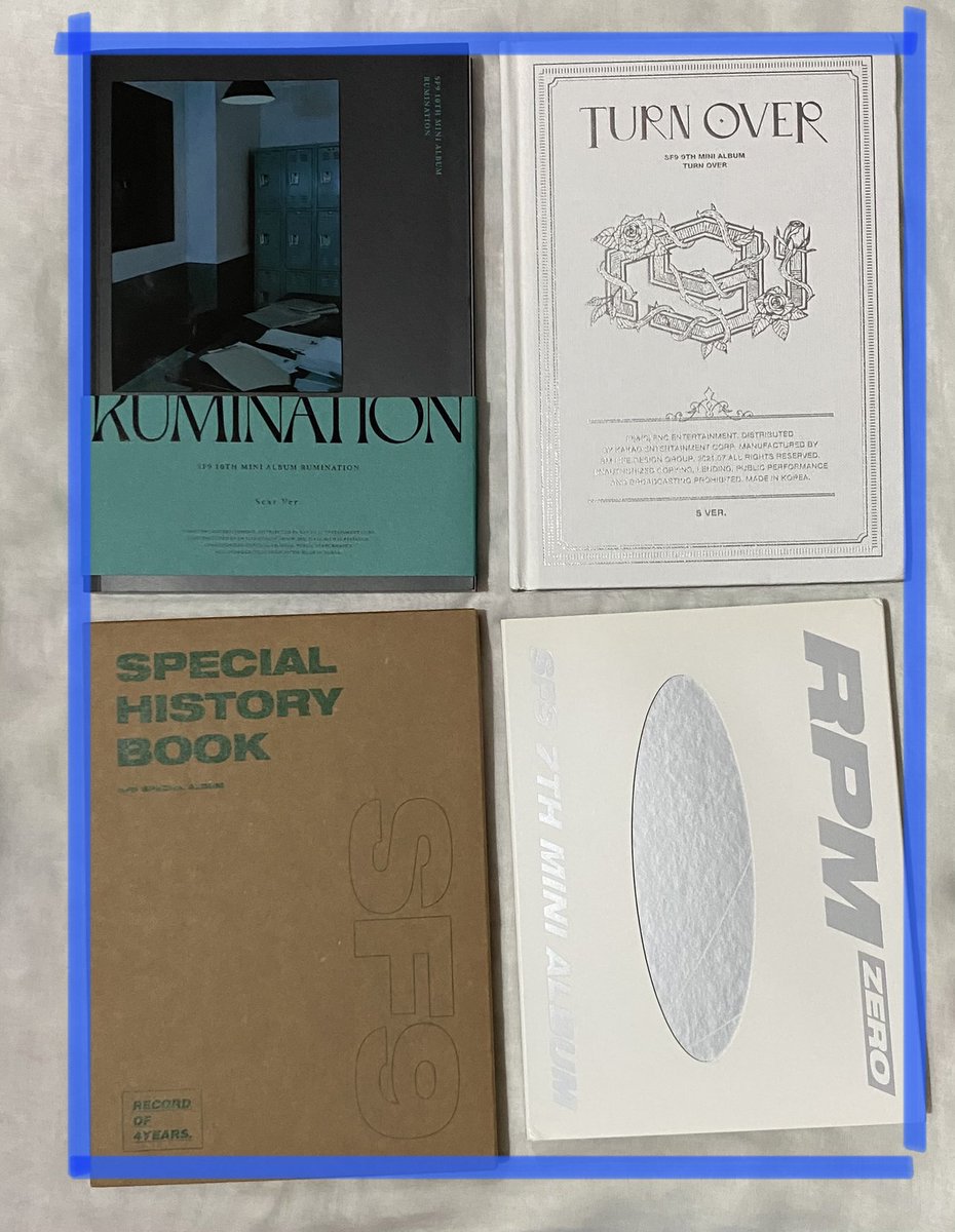everyhwi's tweet photo. wts sf9 albums &amp; photocards
- MY only
- postage by j&amp;t
- rowoon jigubong pc’s price is negotiable
- pls be reasonable while qyop

💙 RM10
💛 RM20
exclude postage

for any inquiries u can dm me! i will try to reply to u as fast as i can :)

#pasarSF9 https://t.co/d4Y331s1js