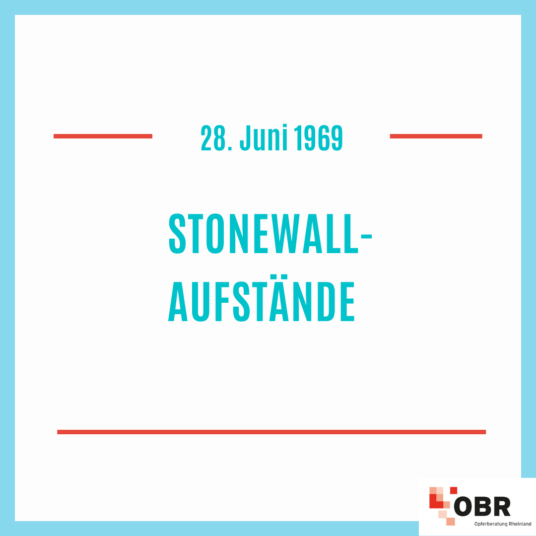 obr_rheinland's tweet photo. 🏳️🌈⚧️ #andiesemTag erinnern wir an die #Stonewall-Aufstände vom 28. Juni 1969, bei denen sich trans* Personen, Schwule, Lesben u. andere queere Menschen gg. Polizeigewalt, (rassistische) #LSBTIAQ*+Feindlichkeit u. Diskriminierungen in der Christopher Street in NY widersetzen. https://t.co/KjzZVOrak2