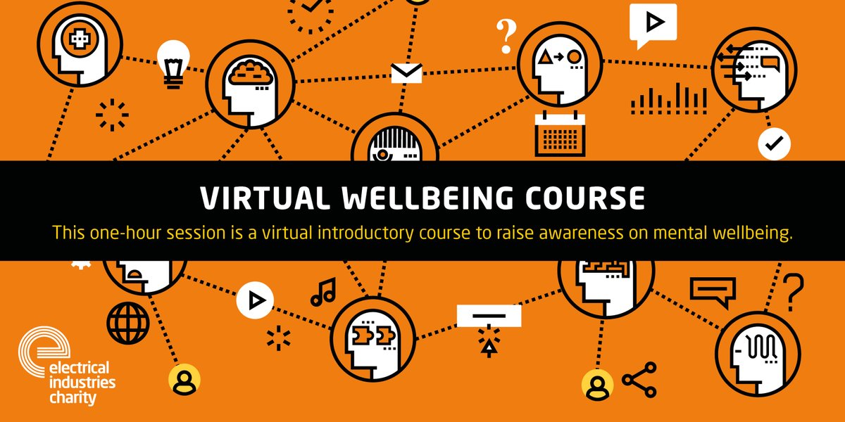 electriccharity's tweet photo. A one-hour wellbeing course session could help you manage stress levels better during this challenging time. Stress management is only one of the topics covered during our courses. Sign up today: https://t.co/uIxzBAEvFb  #MentalHealthAwareness #ElectricalCharity https://t.co/dlYQZm5yac