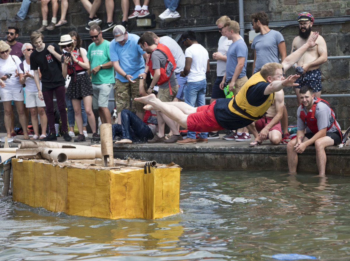 On your marks, get set... FLOAT! That's right, folks, one of our most-loved traditions will be returning to the #BristolHarbourFest. Kicking off Saturday afternoon, the @MF_MC creative carboard boats racing from across the harbour... Will anyone make it to the 250m finish line?