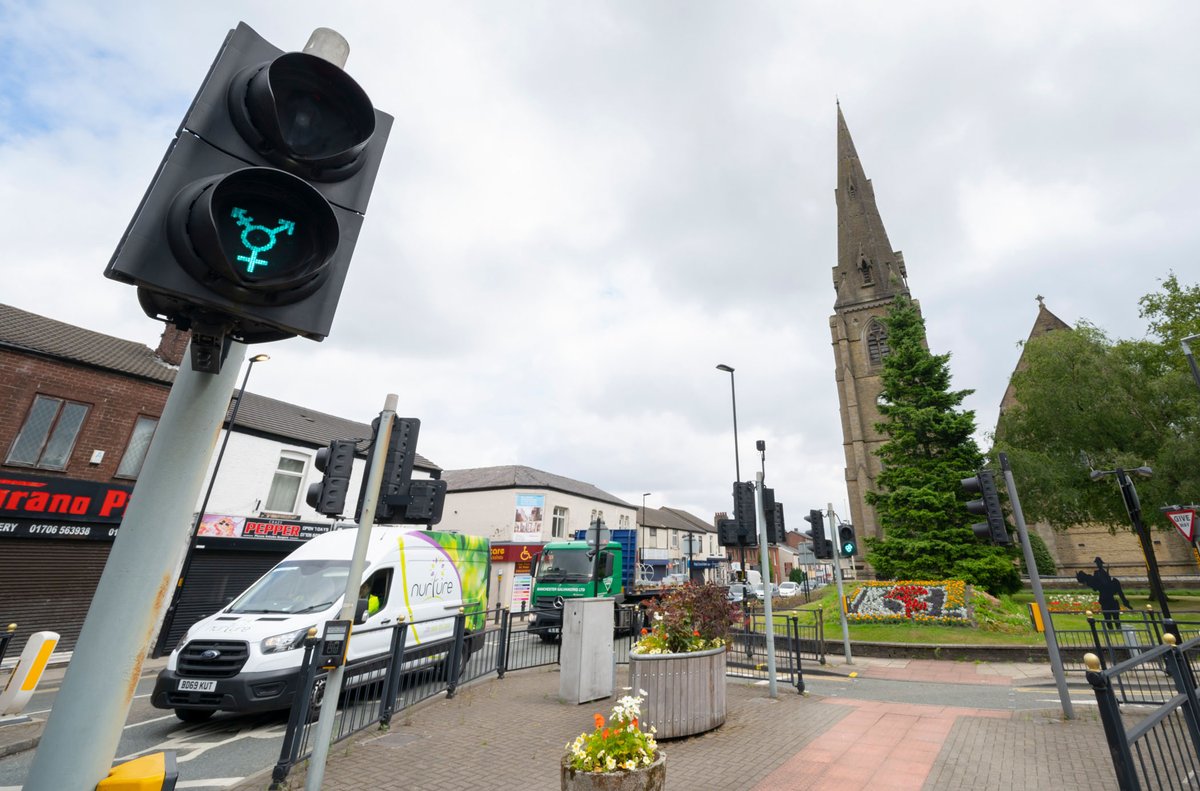 🏳️🌈🏳️⚧️🏳️🌈Have you spotted the fabulous LGBTQ+ symbol traffic lights throughout the borough? These have been kindly supplied and paid for by our wonderful Rochdale in Rainbows partner Siemens.
#RochdaleinRainbows22 🏳️🌈🏳️⚧️🏳️🌈