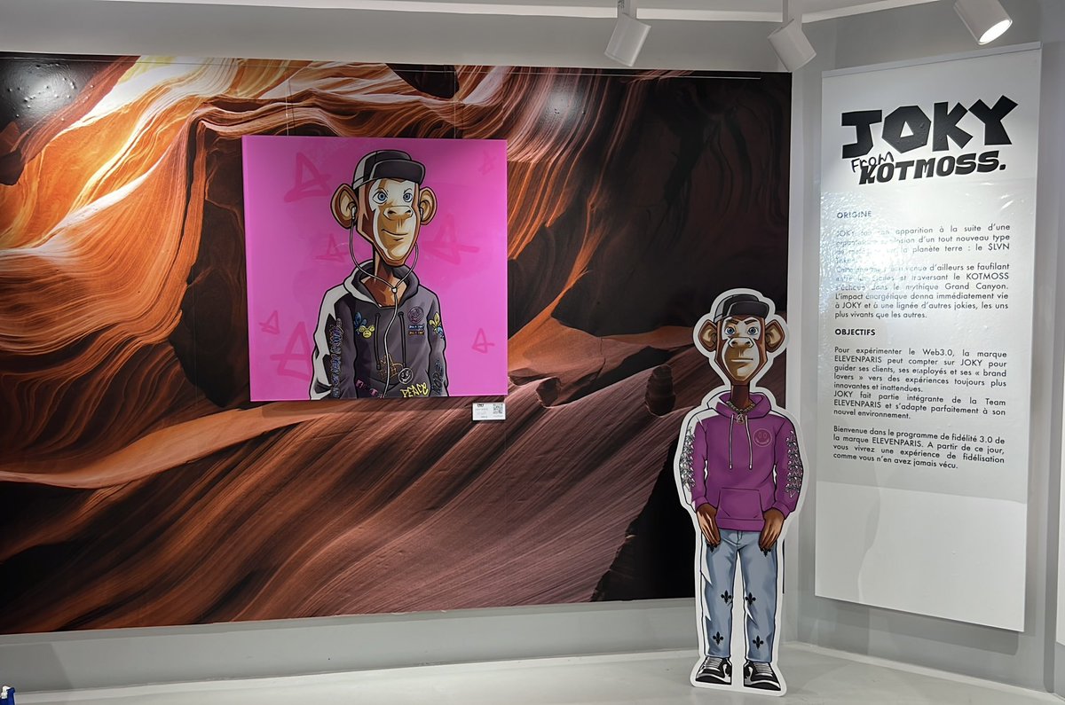 Découvrez notre vision du #web3 ce soir à 20h sur elevenparis.com #nft #crypto #Retail <a href="/elevenparis/">JOKY from KOTMOSS</a>