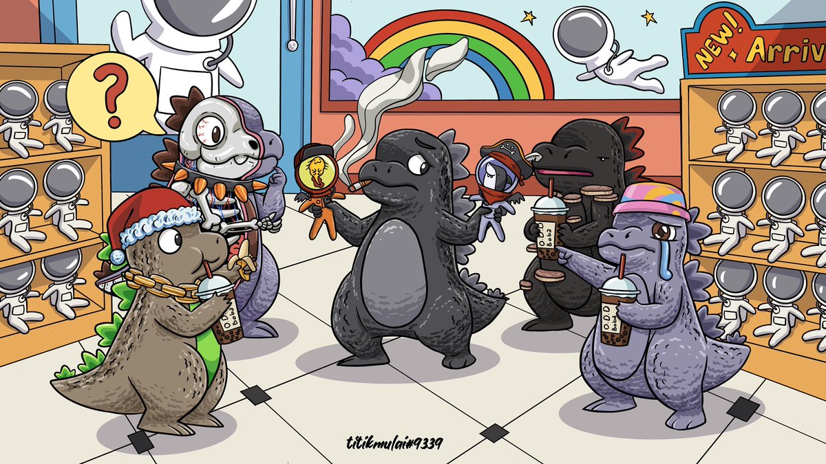 Shout out to <a href="/oddstronauts/">Oddstronauts</a> mod’s that are <a href="/KaijuKingz/">KaijuKingz</a> holder as well! This art piece is for you guys because I love you all! <a href="/rachie_eth/">rachie</a> @nftreg_ <a href="/patteycakez/">pattey / cakes</a> <a href="/_devnft/">devin</a> <a href="/drea_eth/">Drea</a> 

And as always, thank you <a href="/ohDotss/">Nathan</a> for sponsoring!

9/12 community arts ✅