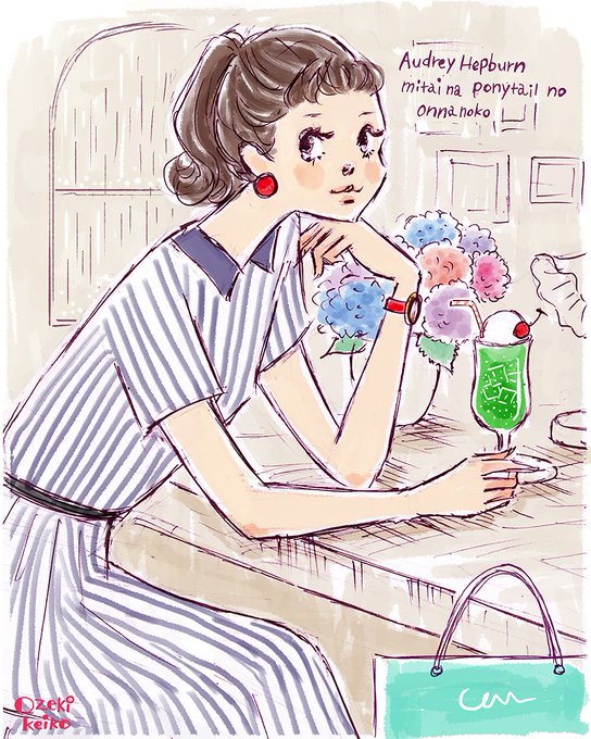 オードリー ヘップバーンのtwitterイラスト検索結果