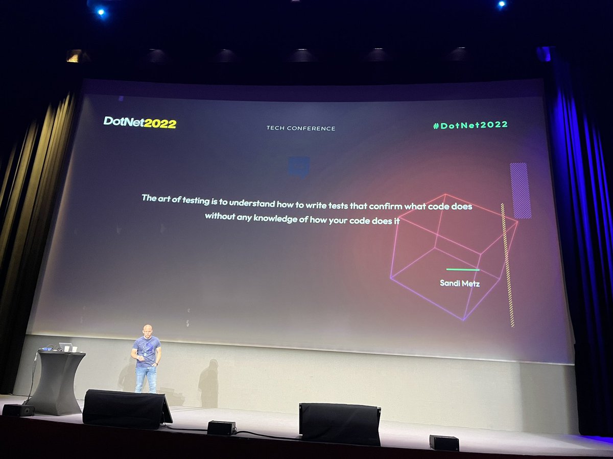 deaquino's tweet image. The art of testing… #dotNET2022