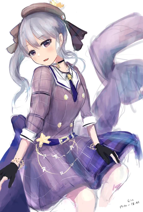 サークルの人にお題貰って描いた1時間半ちょいのすいちゃんと、40分ちょいのパパ黒と乙骨のらくがき 
