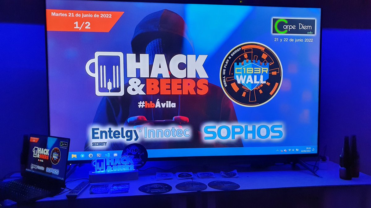 RafaLpeC's tweet photo. Ahora que ya han pasado unos días desde que acabó #C1b3rWall2022 agradecer a toda la organización de @C1b3rWall @hackandbeers @InnotecSecurity por permitirme formar parte de este increíble congreso!
#Hacking #amigos #cervezas https://t.co/Pr4dY9BIOo