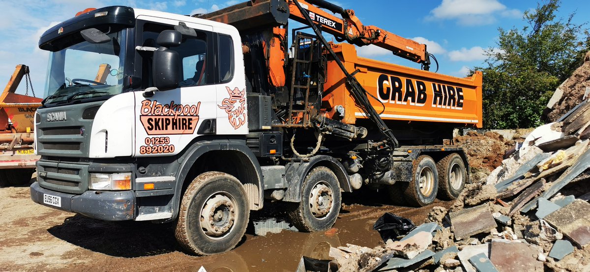 Our grab lorry covers the whole Blackpool and the Fylde Coast and beyond. 
To book please call 01253 892020
#grabhire #muckaway #waste
