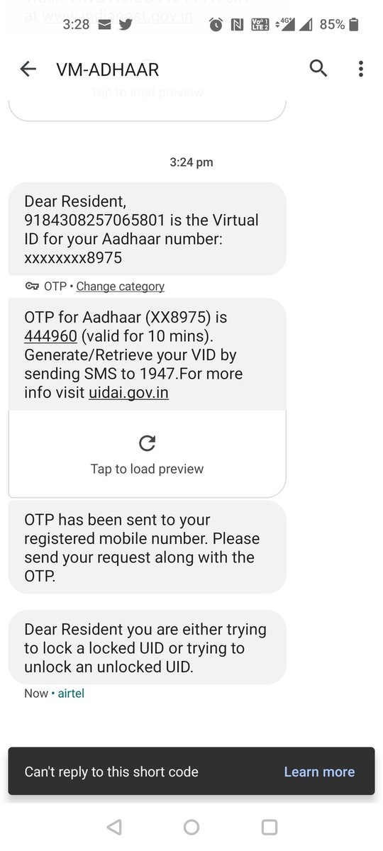 souvik_d's tweet photo. @UIDAI @ceo_uidai @Aadhaar_Care Hi, please help me unlocking my UID from backend. https://t.co/clmmmnNXU5