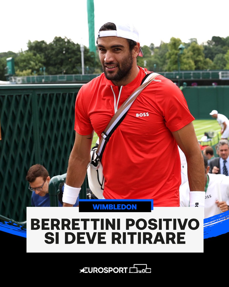 Eurosport_IT's tweet photo. NOOOOOOOOOOOOOOOOOO! 😭😭😭

Matteo Berrettini è positivo al Covid: annuncia il ritiro da Wimbledon!

#EurosportTENNIS | #ATP | #Wimbledon | #Berrettini https://t.co/h7JmxMnx7Z
