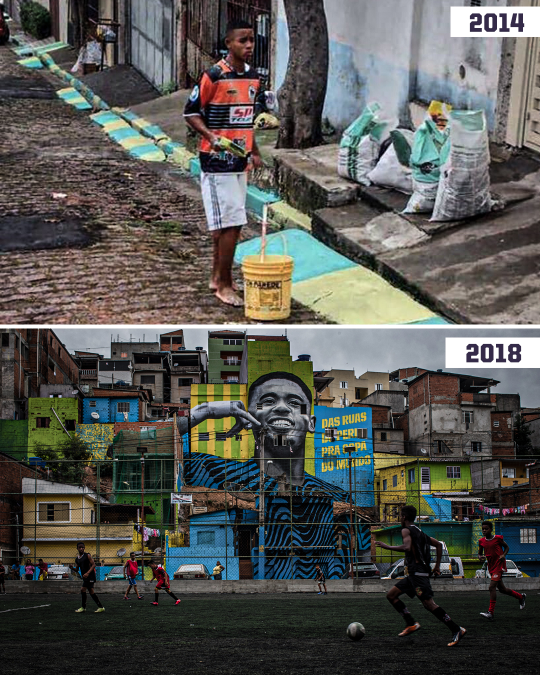 Espn Fc Gabriel Jesus Went From Painting The Streets Of His Hometown To Having A Mural Of Himself There T Co Xpqs4umnr2 Twitter