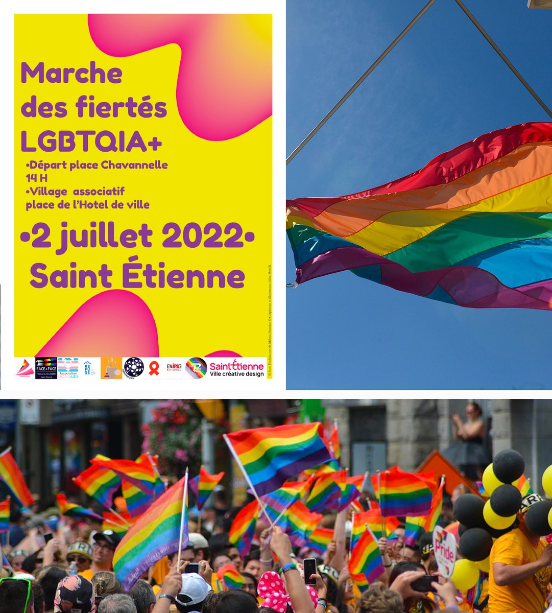 saint_etienne_'s tweet photo. [#MarcheDesFiertés] La Ville de Saint-Étienne, ville inclusive Unesco, s'associe à la Marche des Fiertés ! Rendez-vous le 2 juillet à 14h Place Chavanelle pour le départ ! https://t.co/aPNZAYJZAb #SaintEtienne #homophobie https://t.co/EbdGkEPxYe