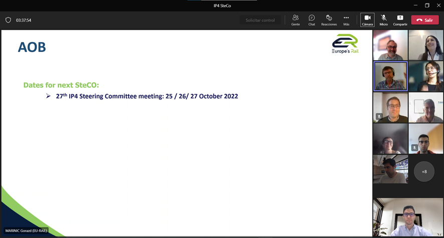 Yesterday took place the 26th Steering Committee of the IP4 projects where Indra shared its progress with the other participants. 
Thanks to all attendees for their contributions!