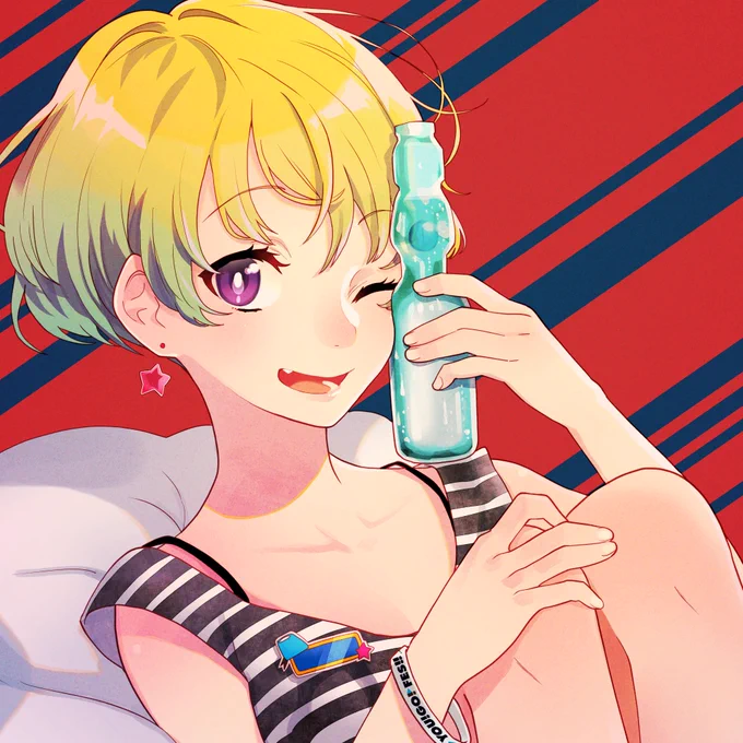 服部ユウさんとラムネ 