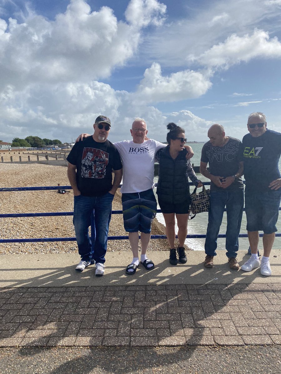 cuttlebugcath's tweet photo. So I go on an arranged trip to see old work colleagues I haven’t seen in 40 years to Eastbourne for a cpl days,  turns out only 7 of us turned up &amp; I was the only female 🤷🏻‍♀️Lmao 🤣  #reunion https://t.co/bxAU7VmBfd