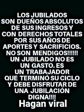 Las pensiones no son un gasto son uno de los principales motores de la economía , por eso quieren  privatizarlas