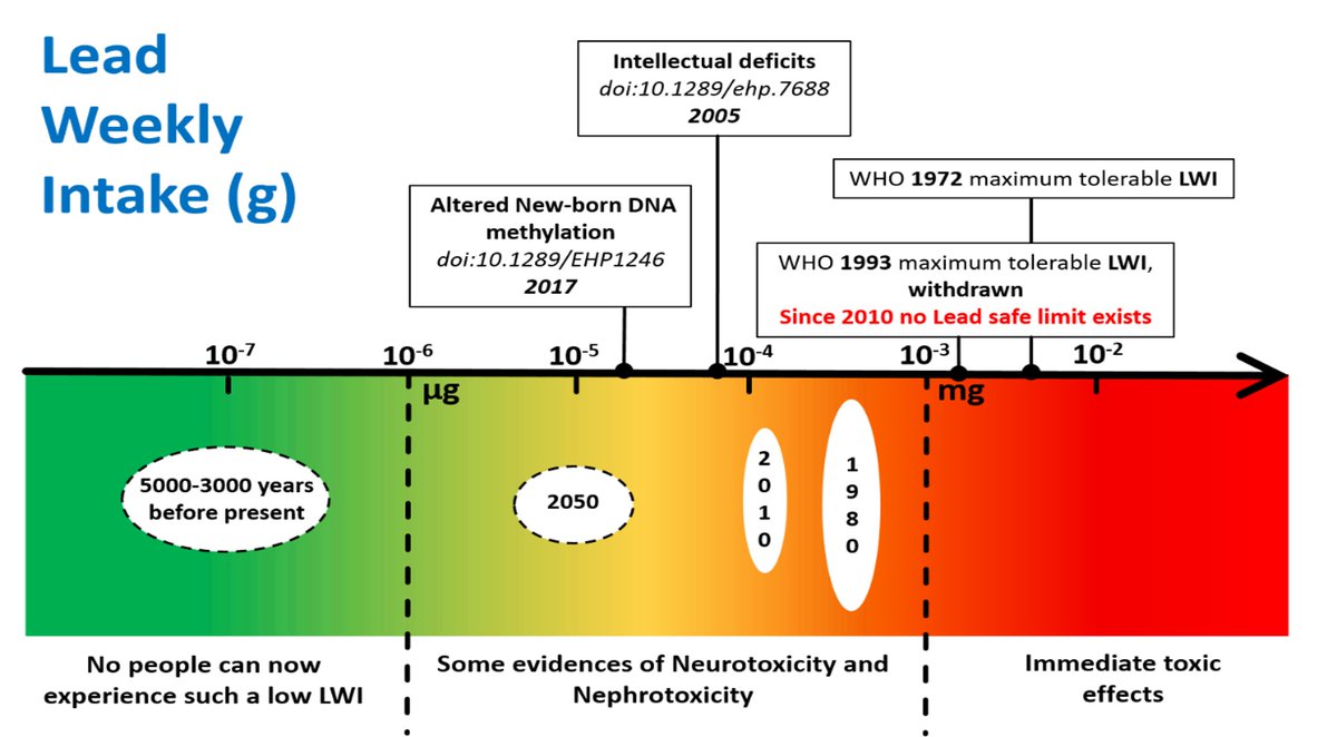 AntonioAbate83's tweet photo. Many use current regulations to justify #perovksite as safe. Here is an example:
we can drink water with up to 15 micrograms of lead per litre @EPAwater. Thus, we will have a weekly lead intake of 210 micrograms (2 litres of water per day), which causes an intellectual deficit. https://t.co/6yH75UzU9r