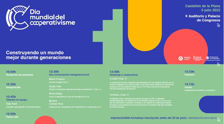 🗓️ El próximo 5 de julio se celebra el #DíaMundialDeLasCooperativas y <a href="/concoval/">Concoval</a> celebra este día con una jornada denominada "Construyendo un mundo mejor durante generaciones" para rendir homenaje a las cooperativas.

Inscríbete en orientacio@concoval.es

#SomosCooperativas