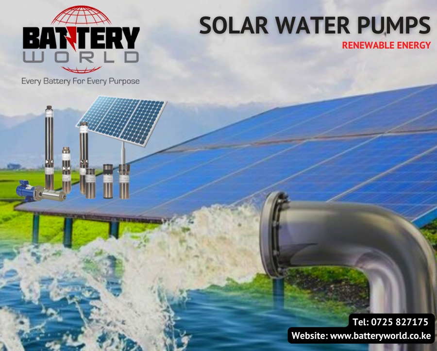 If you are looking to buy SOLAR WATER PUMPS contact Battery World Ltd today!
Tel 0725 827175 Email: sales@batteryworld.com Website: batteryworld.co.ke
#solar #solarwaterpump #batteryworld