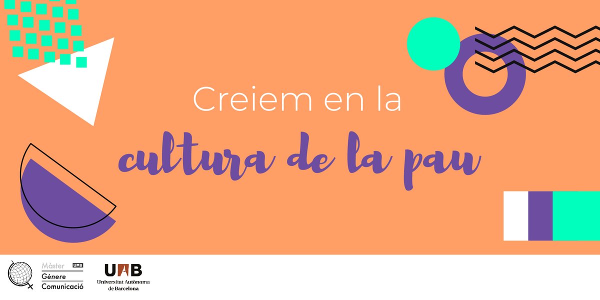 GIC_UAB's tweet image. Creemos la cultura de la paz

Estudia periodisme feminista per uns mitjans igualitaris - MATRÍCULA OBERTA
uab.cat/web/postgrau/m…

Estudia periodismo feminista por unos medios igualitarios - MATRÍCULA ABIERTA

#MasterUAB  #periodismefeminista  #estudiosfeministas #estudisdegenere