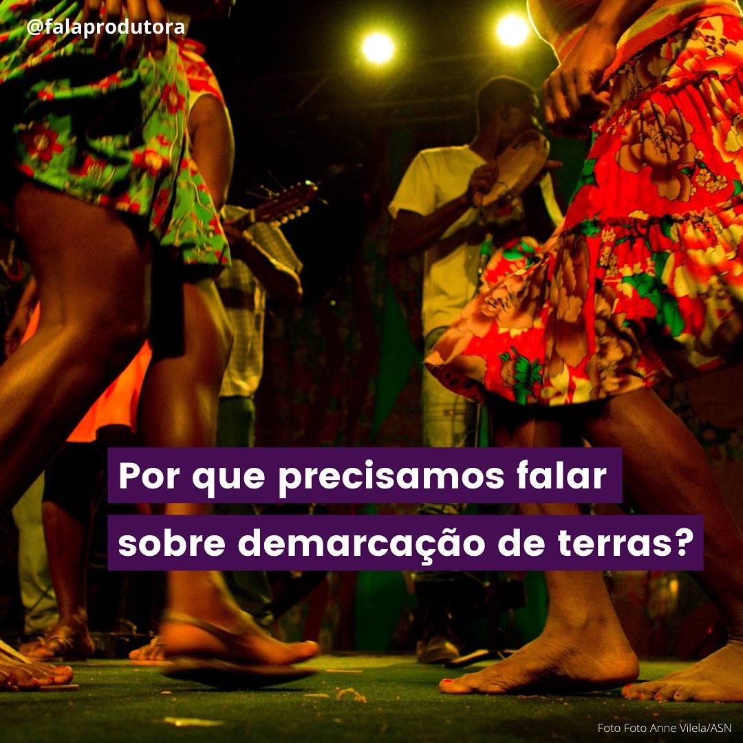 FALAprodutora's tweet photo. Demarcação de terras, um direito previsto na nossa Constituição, significa gente viva e proteção. Como? 🧶 https://t.co/huO7EwJeSb