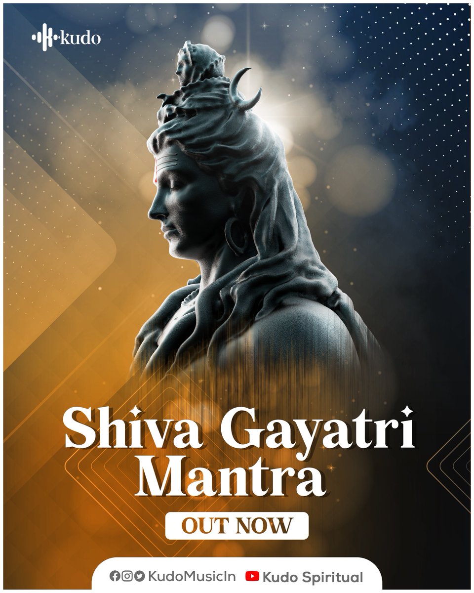 KudoMusicin's tweet photo. Listen to #ShivaGayatriMantra streaming now on #KudoSpiritual

🎧: https://t.co/Bn2ryEjMrA

#devotionalsongs #ShivaShiva #bhajan #spirituality #spiritualsong #HarHarMahadev #Kailasa #bhagawan #neelkanth #bholenath #Shiva #shivratri #shambho #ShivaShambho https://t.co/hOl8Y403Ur