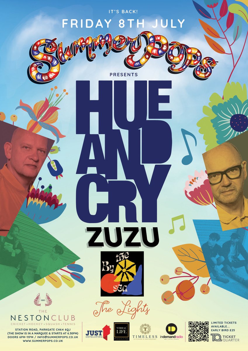 hueandcry's tweet image. 🌞 Summer Pops 🌞
There's only one week to go until we are live in The Neston Club (Cheshire) for #SummerPops which takes place on Friday 8th July 2022! A handful of tickets are still available from &amp;gt;&amp;gt;&amp;gt; bit.ly/3NwsiOd