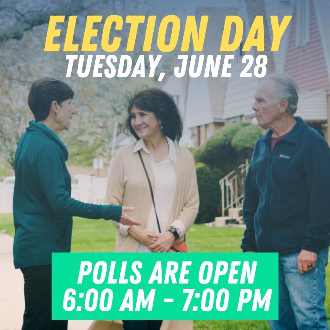 nickuniejewski's tweet photo. Today is the Democratic Primary in Illinois! We need progressive Democrats in Congress who will fight like hell to protect our rights.

If you live in #IL06, vote to re-elect @Marie4Congress today. Let’s go! 🗳🙏🏼🔥💙🏳️‍🌈 https://t.co/nXTKRkT3ID