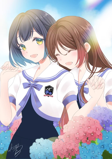 ツユチル・レター一周年です!!
発売より多くの方にプレイいただき、素敵なレビューも頂戴できてとても嬉しいです!
現在steamで25%OFFセール開催中、紫陽花咲き誇る梅雨の鎌倉を舞台にした百合ストーリーを是非ご堪能ください💠
#ツユチル

https://t.co/Jjpnzn0XL1 