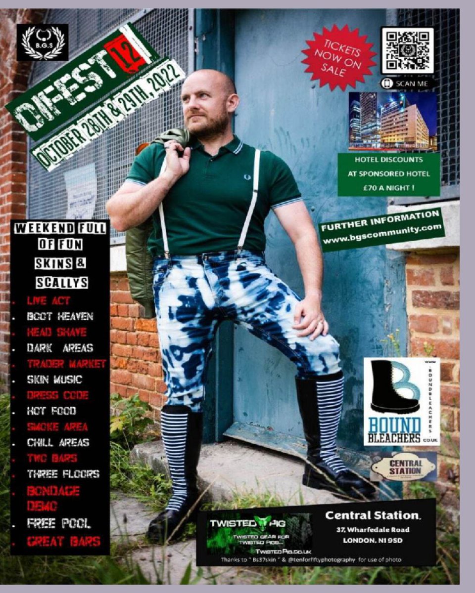 BGS_EVENTS's tweet photo. OiFest is Back and it will be a Blast
Get your tickets now
Also Accommodation details for full weekend
https://t.co/HGDAGzJrIp
@boundbleachers
#gayskins #gayskinsuk #gayskinsEuropean #gayskinhead #gayskinheads #bleachers #boundbleachers #gayskinheads #Bgscommunity #bgsgroup https://t.co/JsvfVboLvW
