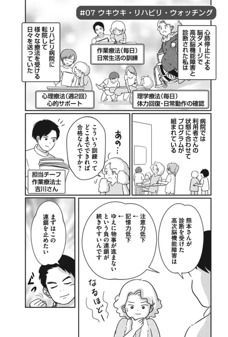 追記:個人に寄り添ったリハビリプログラムの一例を紹介。
「神経心理ピラミッドとは」
リハビリでは後遺症の機能回復だけでなく、心身ともにバランスよく底上げしていくサポートが進められていました!

#高次脳機能障害 #リハビリ #山手線で心肺停止 