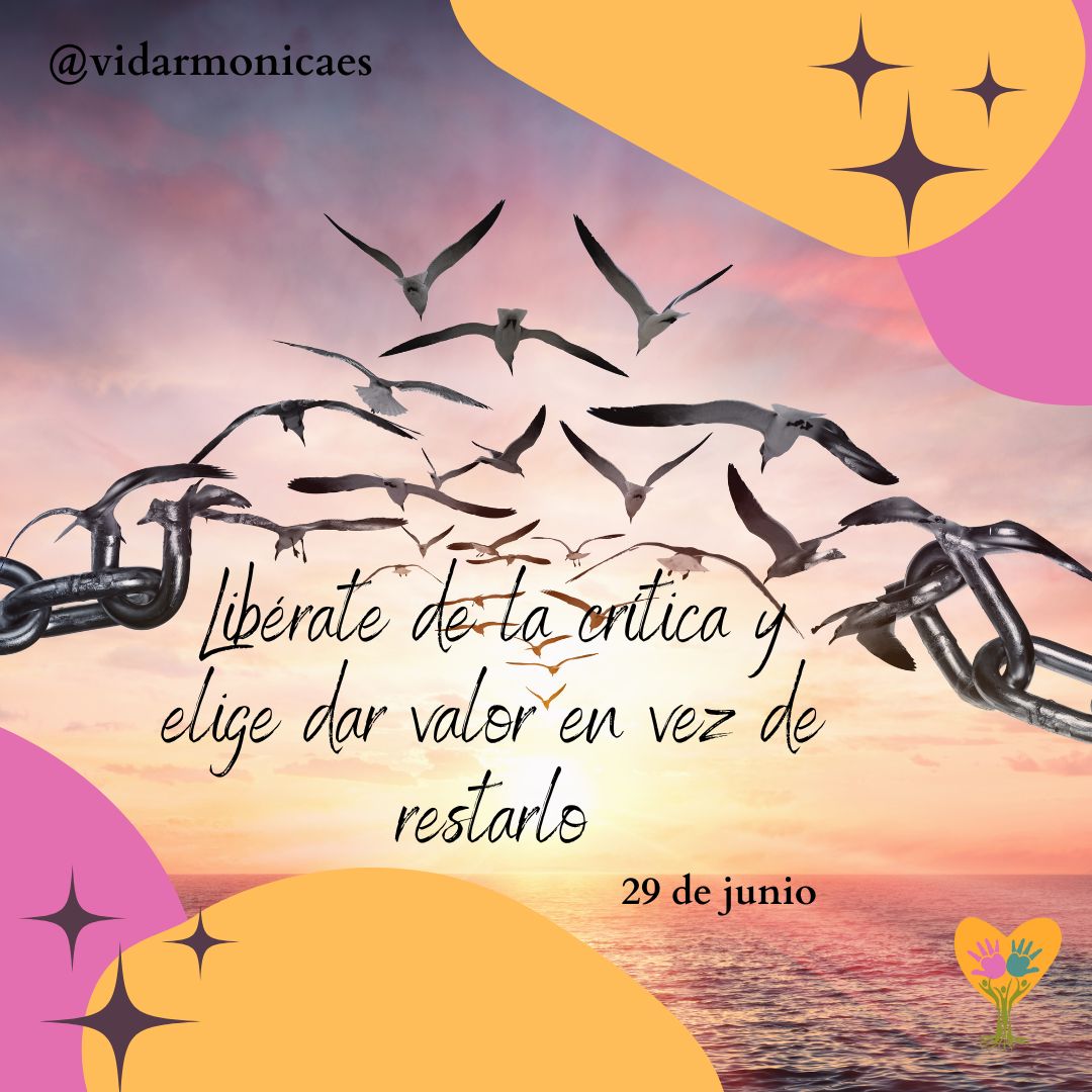 La crítica nace de una falta de amor y de valorar erróneamente.
Admira más y envidia menos, alaba en vez de criticar.
Como juzgas, te juzgas.
Practica la comprensión.

#pensamientodeldia #29dejunio #critica #valorpropio