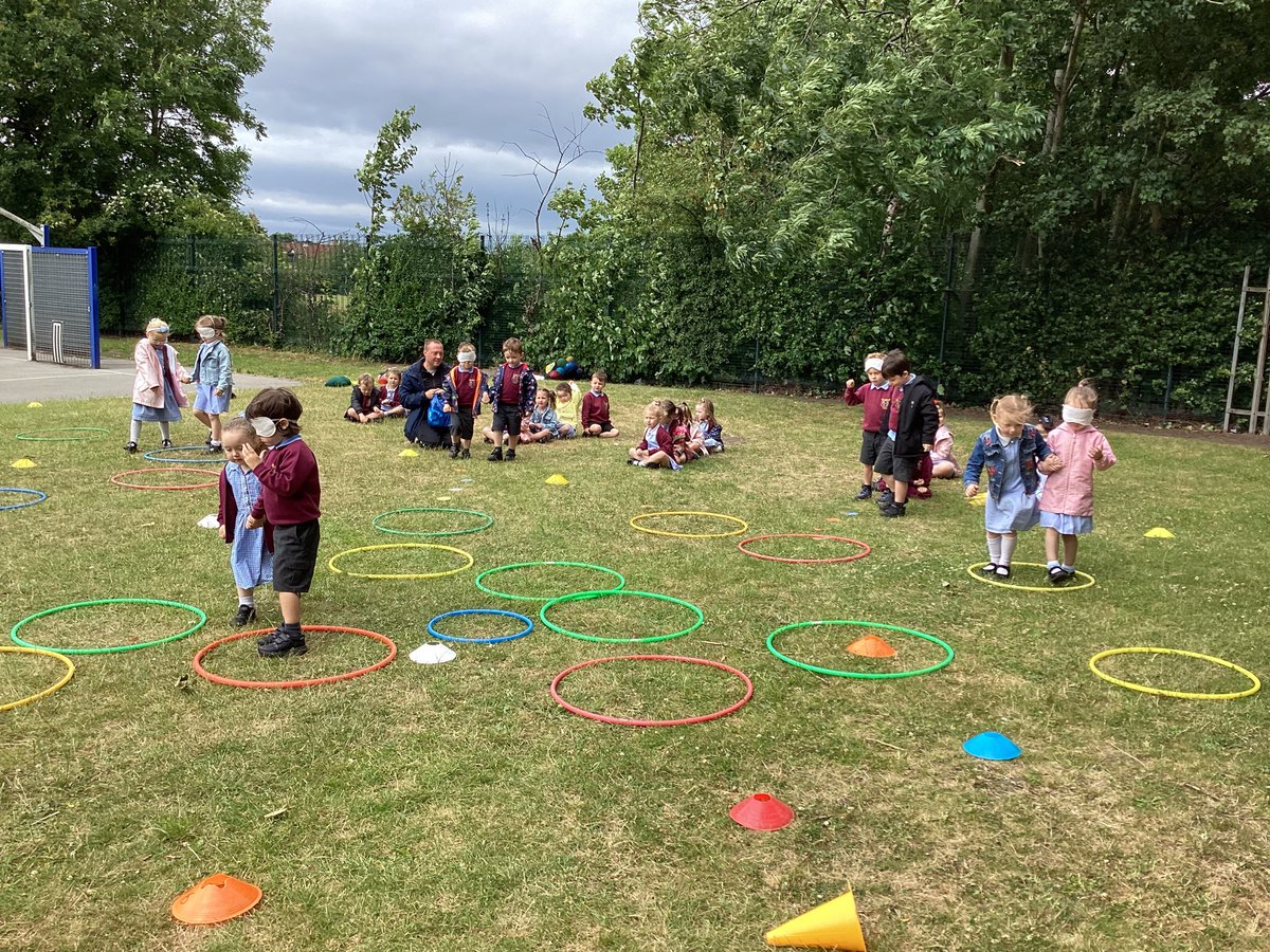 St Robert Bellarmine on Twitter "Nursery having a go at Orienteering today."