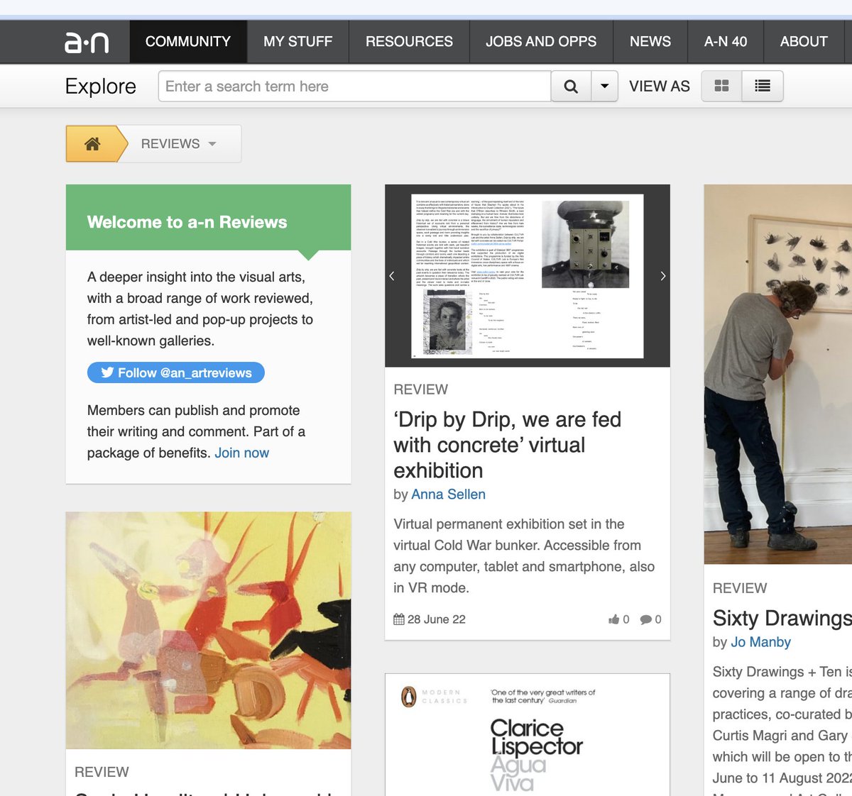 The link to the <a href="/rpswomeninphoto/">rpswomeninphoto</a> WE ARE e-mag article featuring my virtual exhibition 'Drip by drip, we are fed with concrete' is now on the REVIEWS board of A-N network: a-n.co.uk/reviews/
Thank you for your support @anartistsinfo <a href="/rpswomeninphoto/">rpswomeninphoto</a>