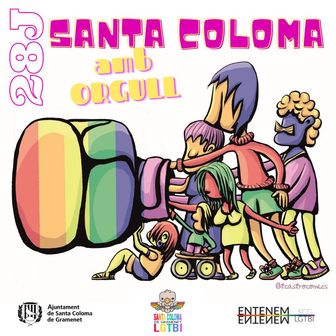 Entenem_SCLGTBI's tweet photo. 🏳️‍🌈🏳️‍⚧️✊🏻 Avui, com la resta de l’any, FELIÇ DIA DE L’ORGULL LGTBIQ+.

🔴 La lluita contra la LGTBIfòbia es cosa de tots, totes i totis.

🟠 No tornarem mai més a l’armari.

🟡 No més agressions, ni a Santa Coloma, ni enlloc.

🟢 Més Visibles i Orgullosis que mai. La lluita continua https://t.co/wXtr6fJ50T