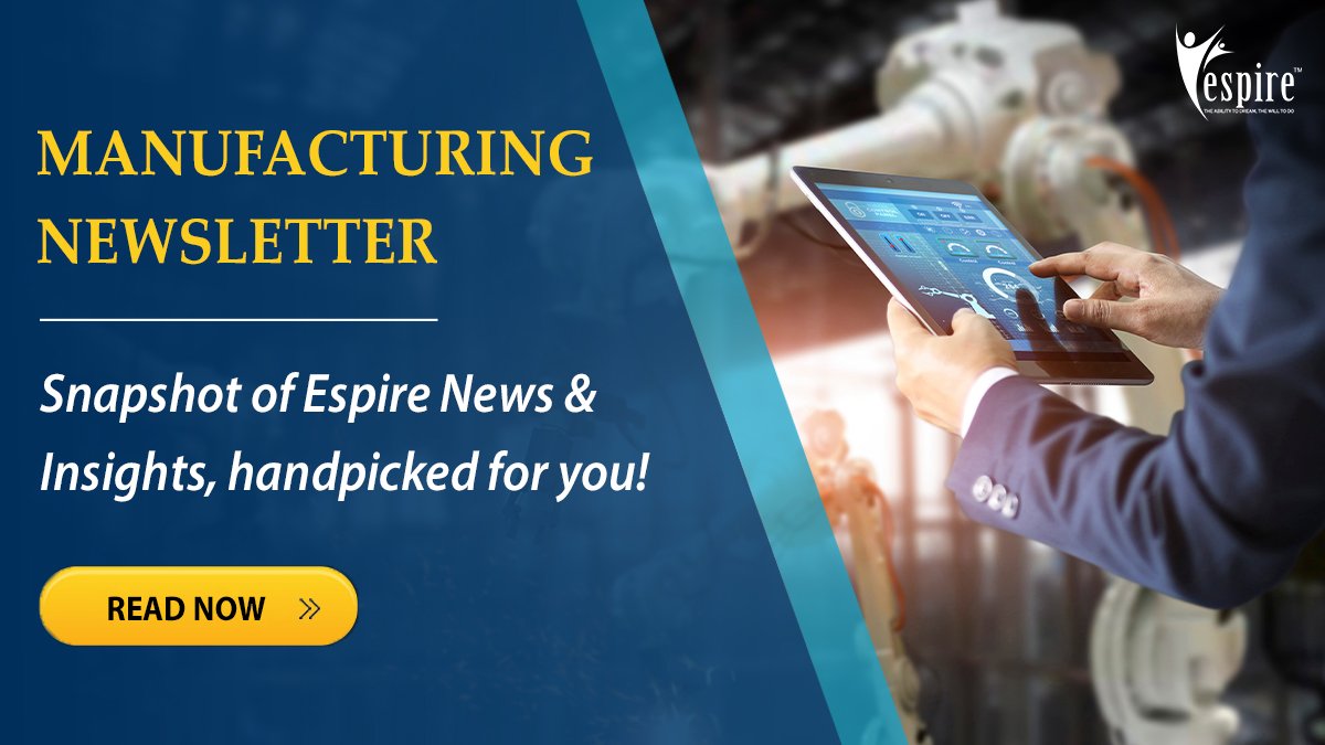 EspireInfolabs's tweet photo. Our #newsletter showcases our service offerings & insights for the #manufacturing sector,highlighting how our #TotalExperience solutions helped businesses elevate #CX, streamline #digitalcommunications to enhance #operationalexperience & #growth.Read more> https://t.co/fTZ4lVc1rp https://t.co/5HP3ZlYjqY