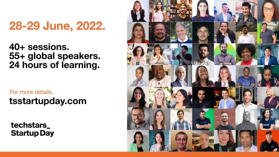 My team at <a href="/Techstars/">Techstars</a> supported by our Community All-Stars just kicked off Startup Day!

A 24-hours non-stop learning initiative for new entrepreneurs &amp; community leaders.

🤍 Registration is FREE

hopin.com/events/techsta…

#givefirst <a href="/StartupWeekend/">Techstars Startup Weekend</a> <a href="/lalswemel/">Lalitha Wemel</a> <a href="/Ahmadsb_/">Ahmad Sufian Bayram</a> <a href="/elibwong/">Eli Becerril Wong</a>
