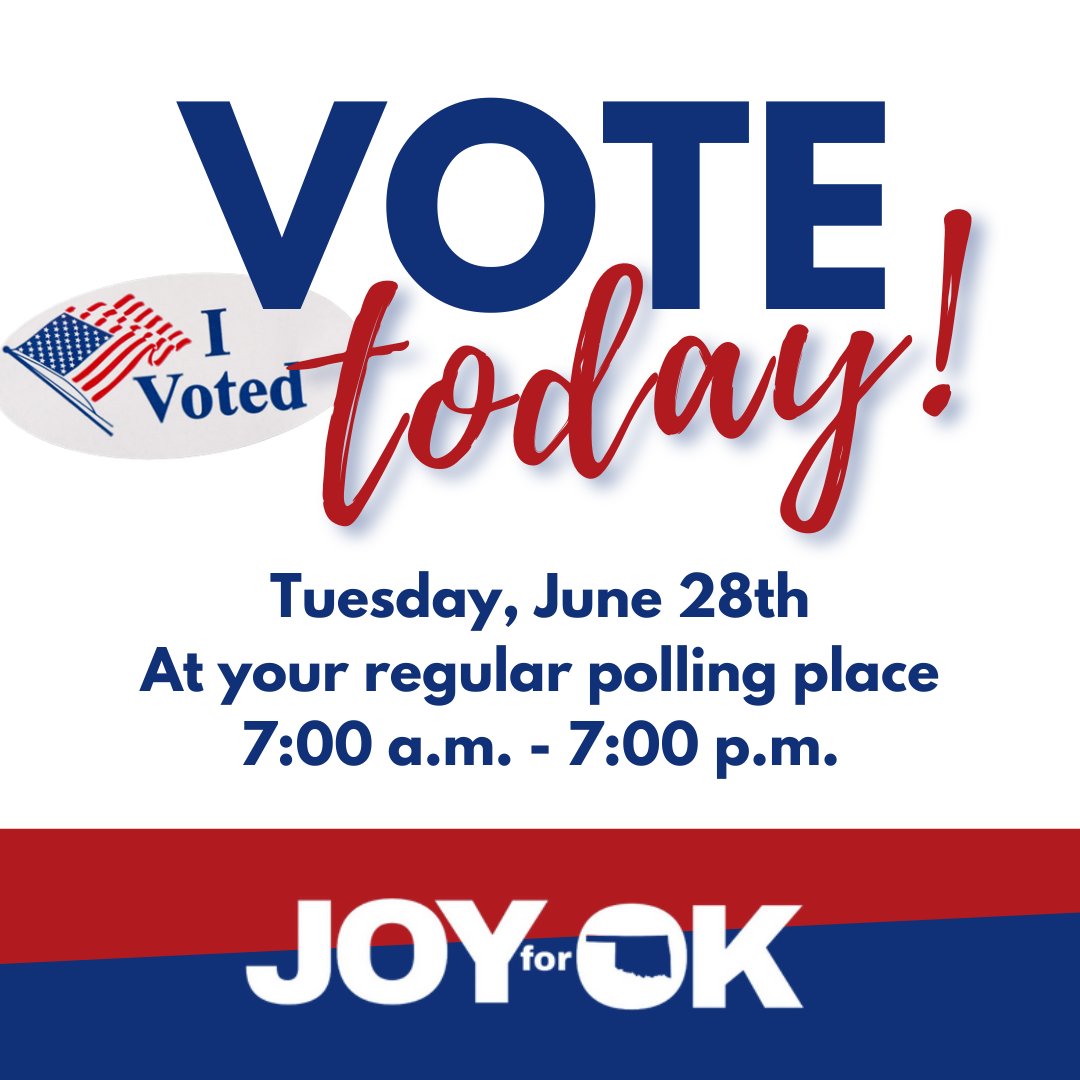 See you at the polls! 
#Vote #ChooseJoy