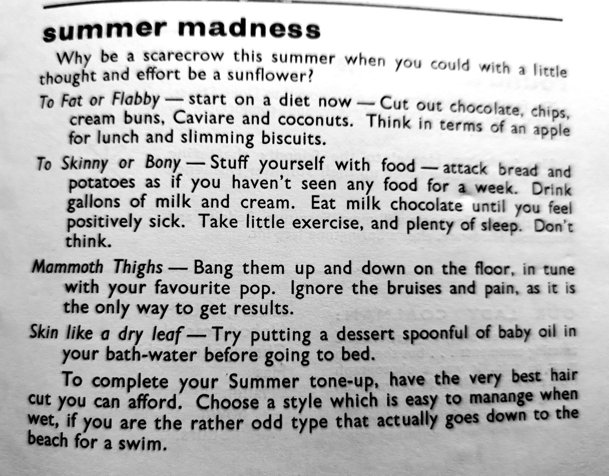 A little excerpt from the Browns of Chester  house magazine. Just in case anyone needs any help getting summer ready (a bit late I know)
Currently banging my legs on the floor 😂