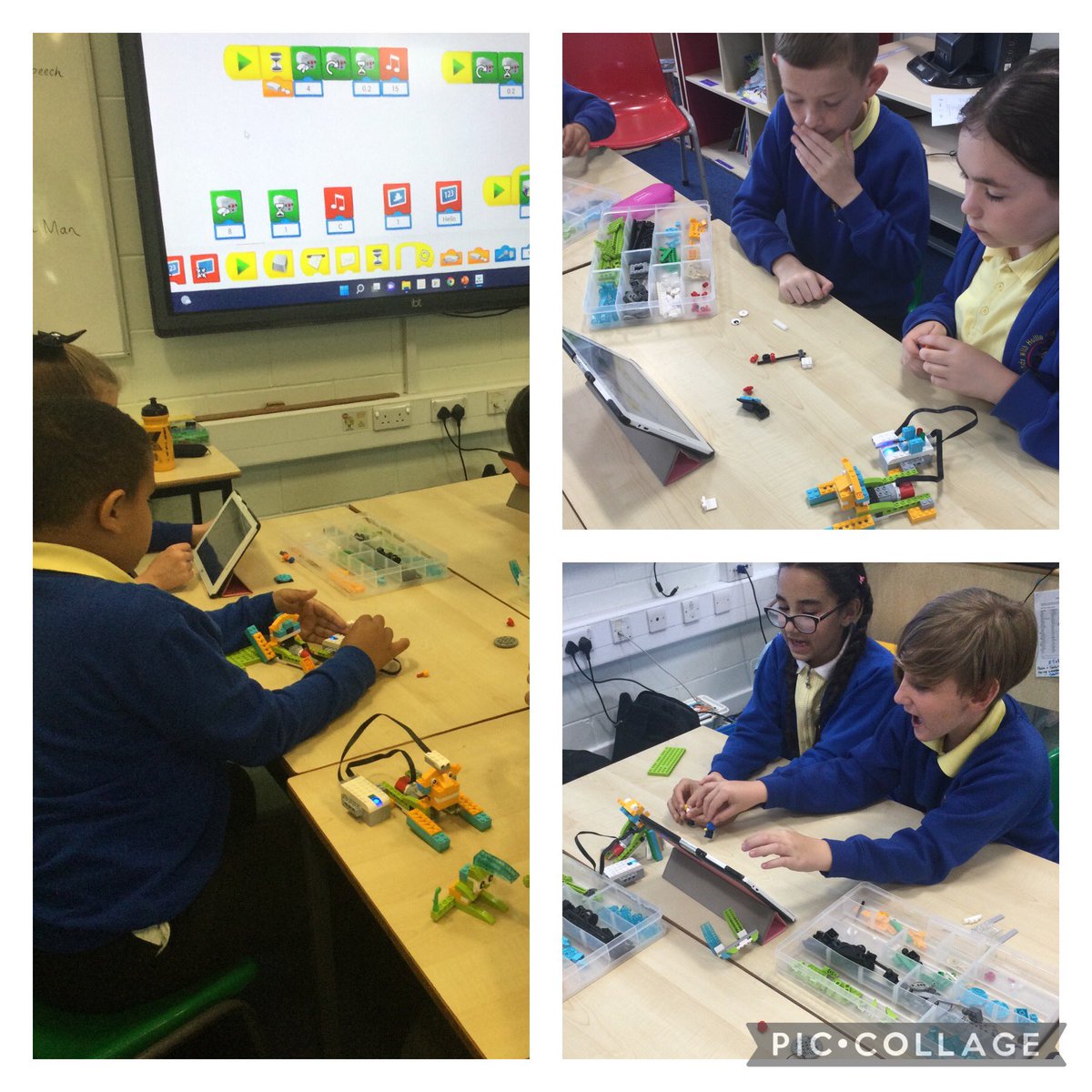 Year4M is a hive of activity. Concentration is key! Pupils have customised their lions and added in a motion sensor. Fantastic work with <a href="/Legoworkshops/">Nick Hawken</a> #juniorstem  <a href="/HollinPrimary/">Hollin Primary</a>