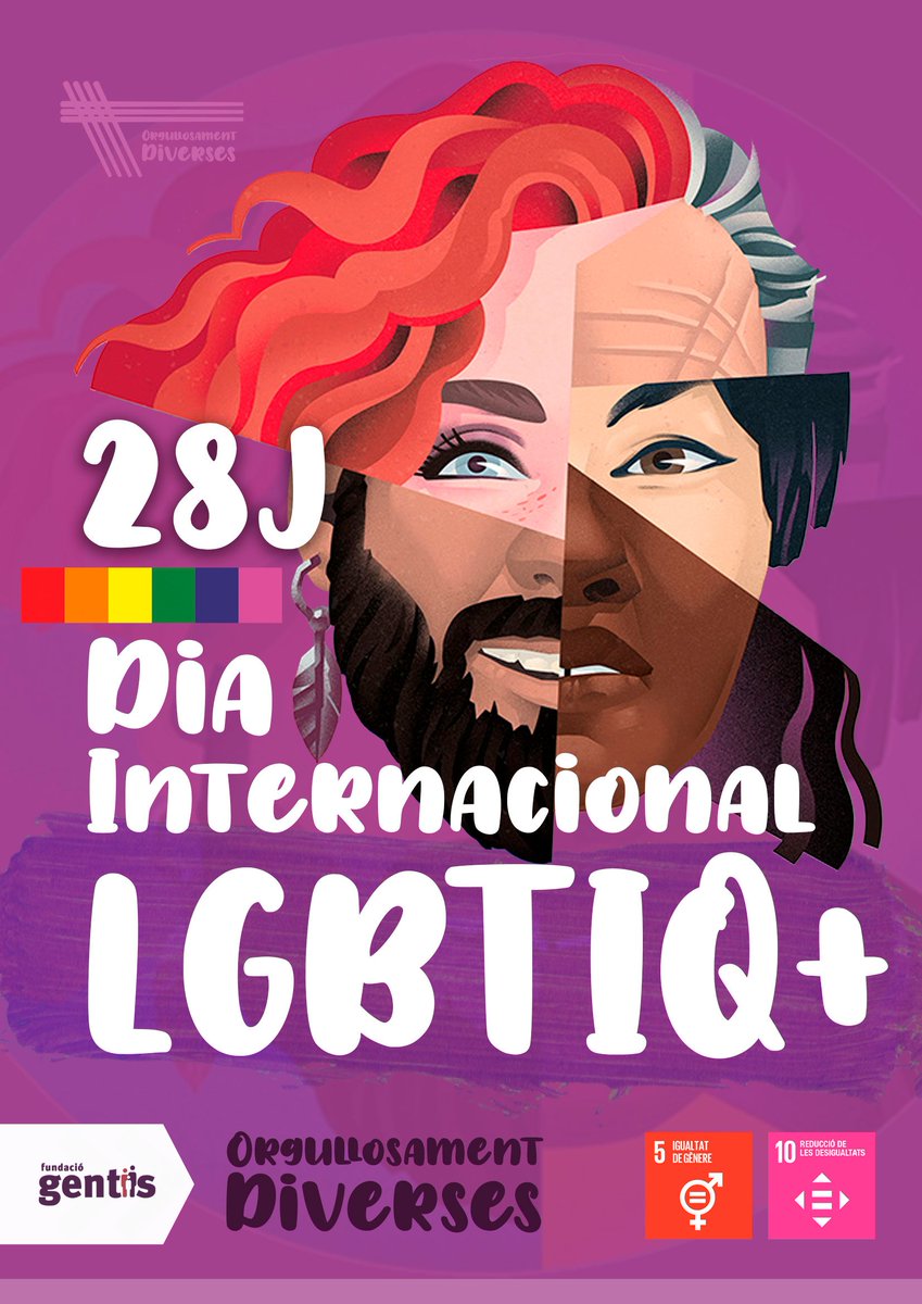 Des de Fundació Gentis ens sumem a la commemoració del Dia Internacional de l’Orgull LGBTIQ+
#OrgullosamentDiverses