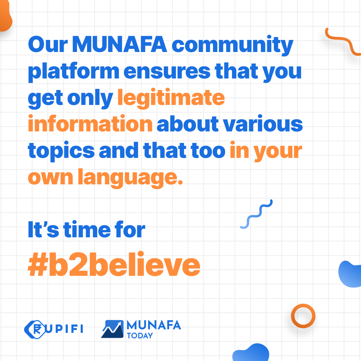 Rupifi_India's tweet photo. Don't let limited knowledge stop you from building your products. Switch to a smarter way & take your business to new heights with Rupifi. 🚀
Click here to embark on your growth journey: https://t.co/clqb89cLhx
#b2believe #MunafaForMSME https://t.co/e4E3giDl1G