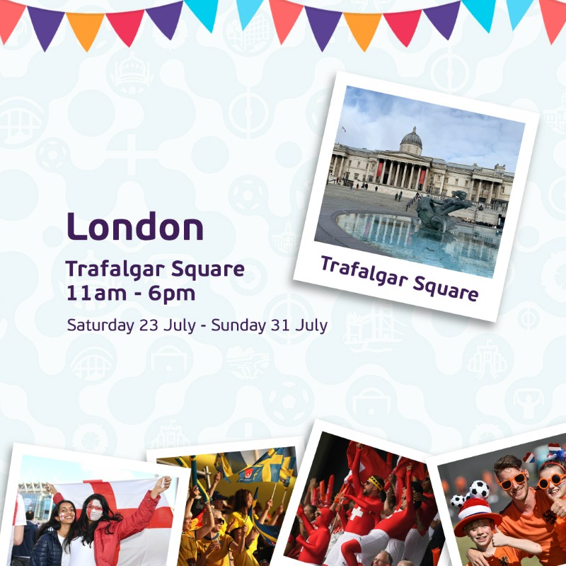 middxfa's tweet photo. The #WEURO2022 Fan Festival is coming to London this July! 🎉

🆓 Free to attend
⚽ Fun activities
🎶 Music and entertainment