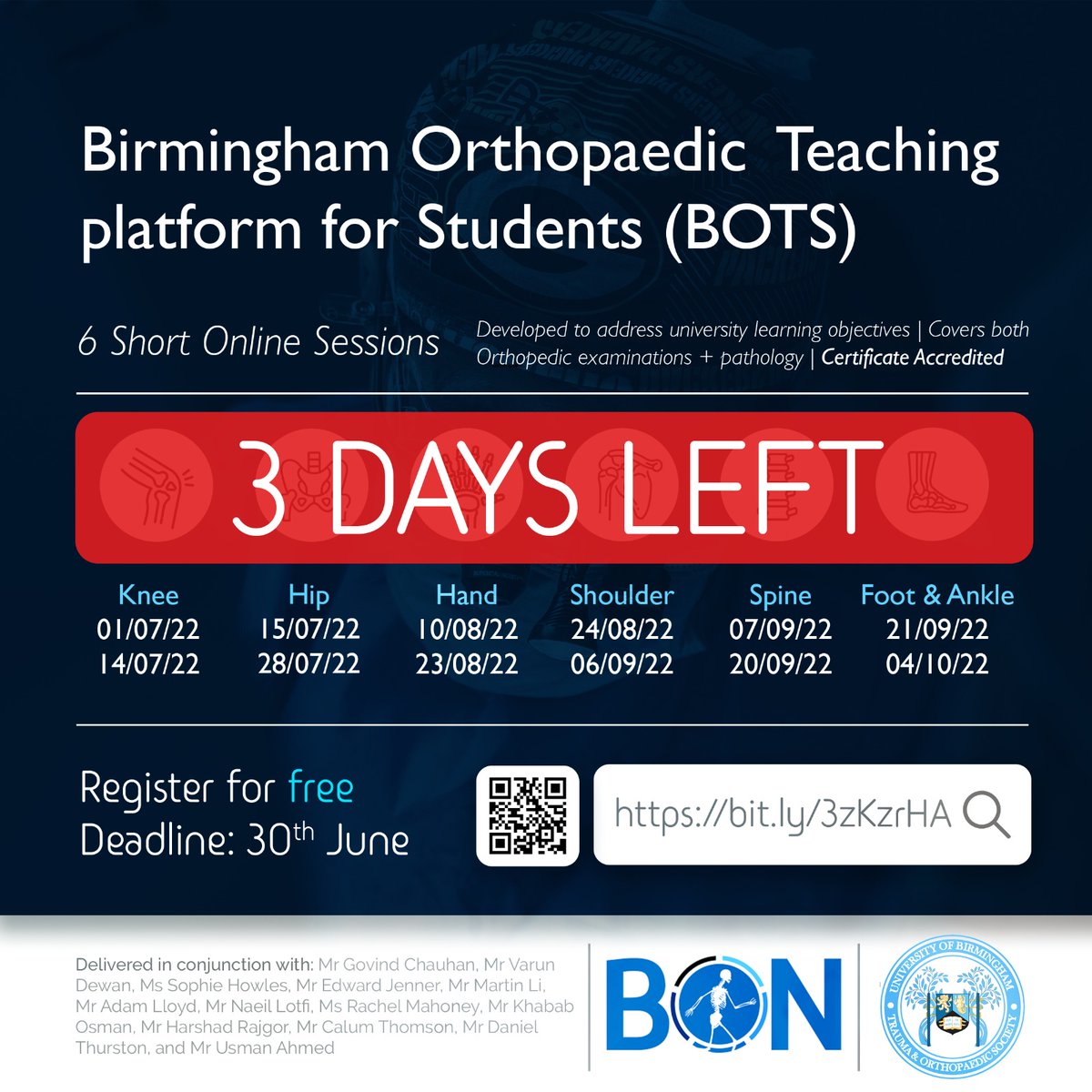 University of Birmingham T&O Society tweet media